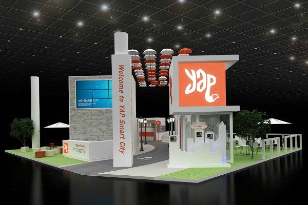 MWC 2017 현장에 설치하는 ‘얍 스마트 시티’ 부스 조감도