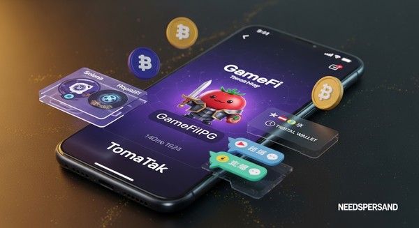 니즈퍼샌드의 ‘토마톡’으로 Web3 메신저 이미지. 제공=(주)니즈퍼샌드